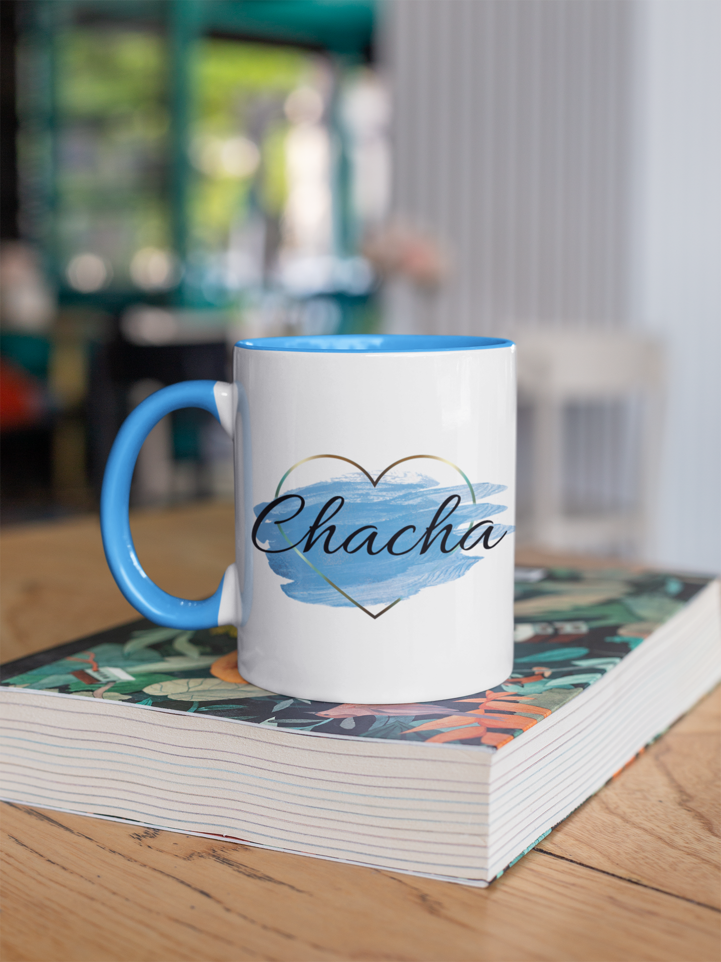 Uncle Blue Heart Mug