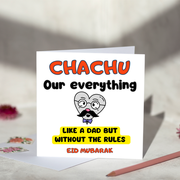 Chachu Rules Eid Card – Beauty and The Button