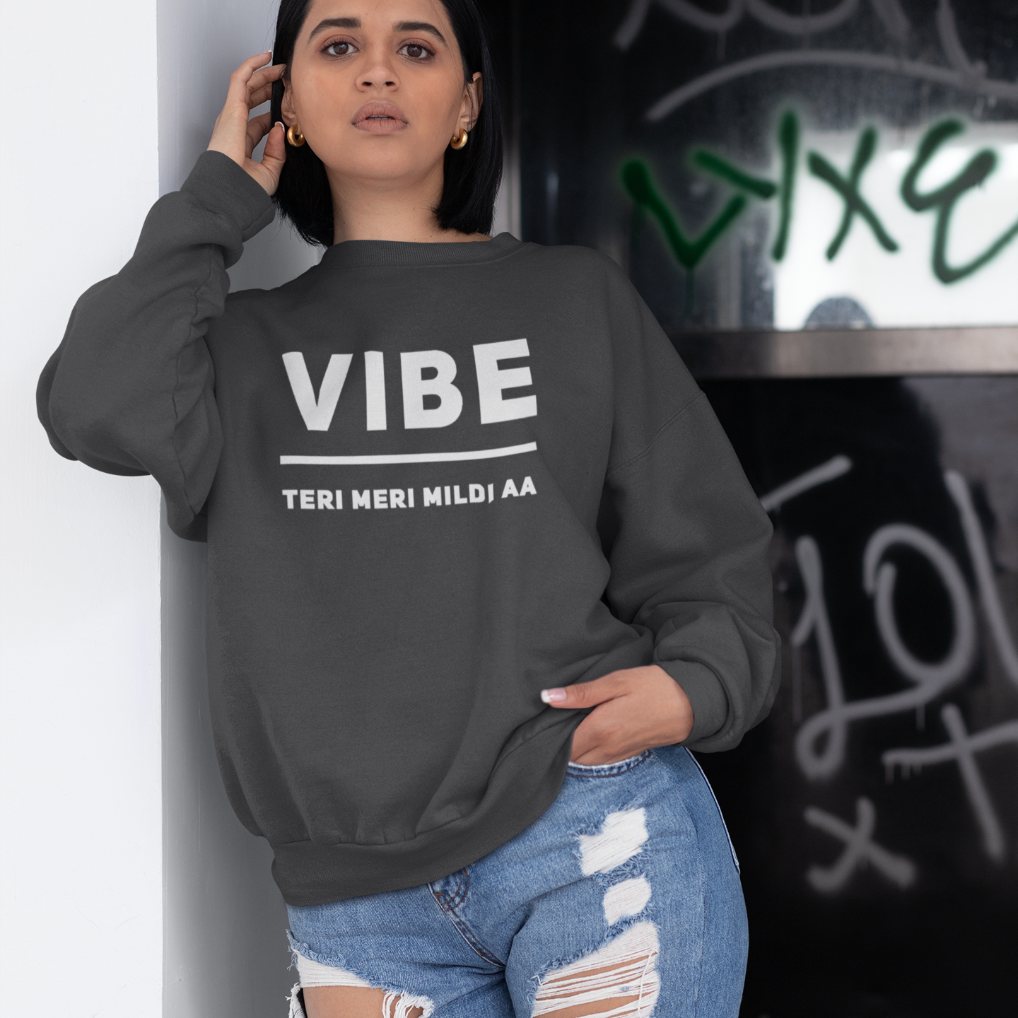 Vibe Teri Meri Mildi Aa Unisex Sweatshirt - Various Colours