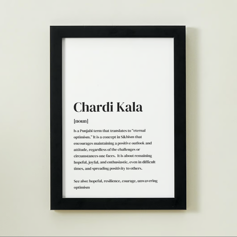 
                      
                        Chardi Kala Definition Art Print or Framed
                      
                    