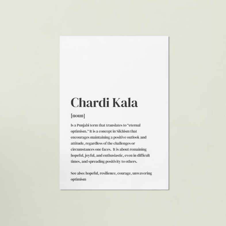 
                      
                        Chardi Kala Definition Art Print or Framed
                      
                    