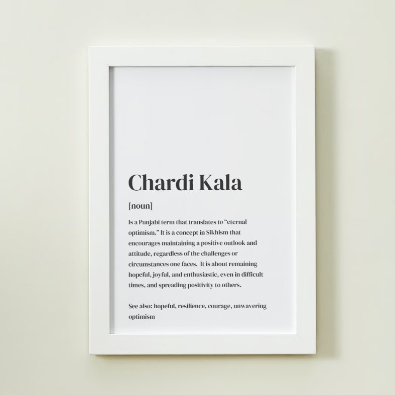 
                      
                        Chardi Kala Definition Art Print or Framed
                      
                    