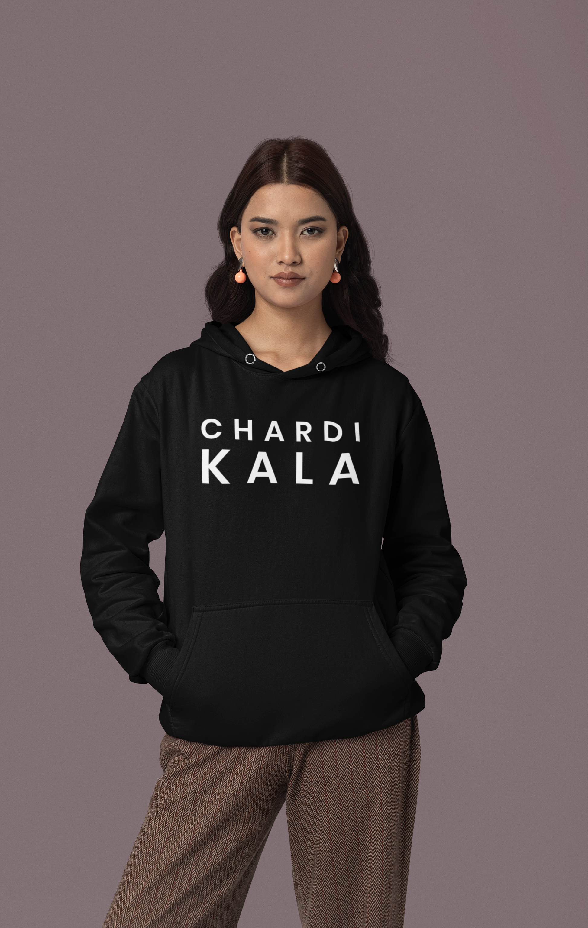 Chardi Kala Unisex Hoodie - Black
