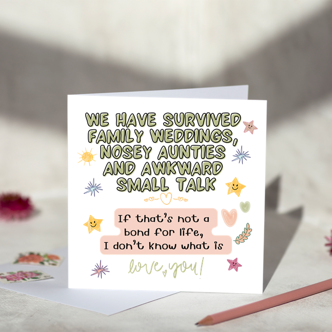 Bond for Life Greeting Card