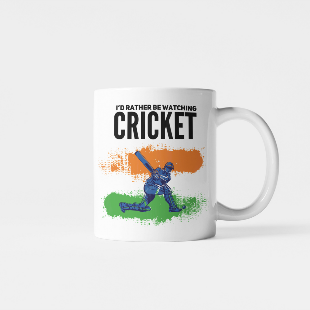 
                      
                        Watching Cricket India Mug
                      
                    