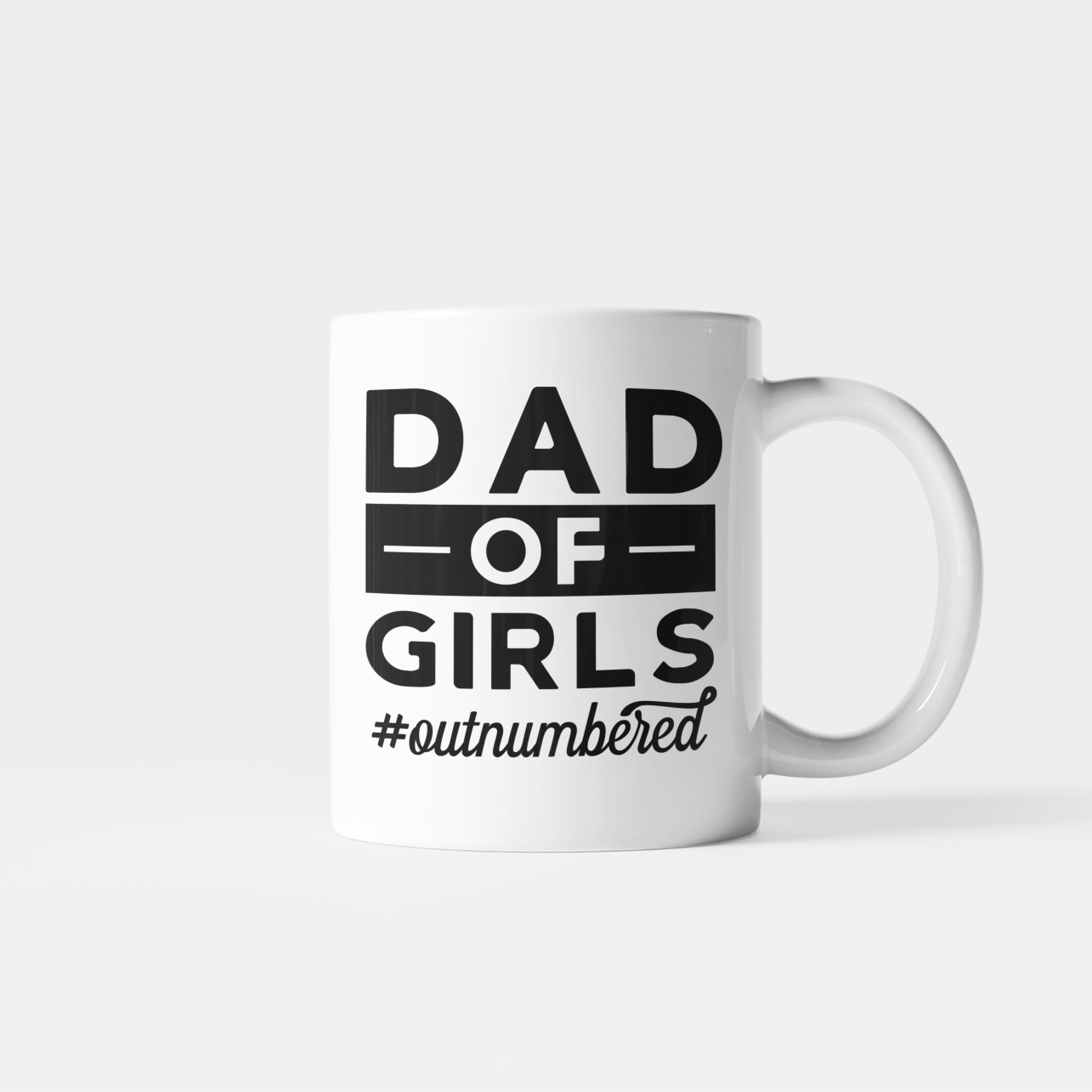 Dad Of Girls Outnumbered Mug