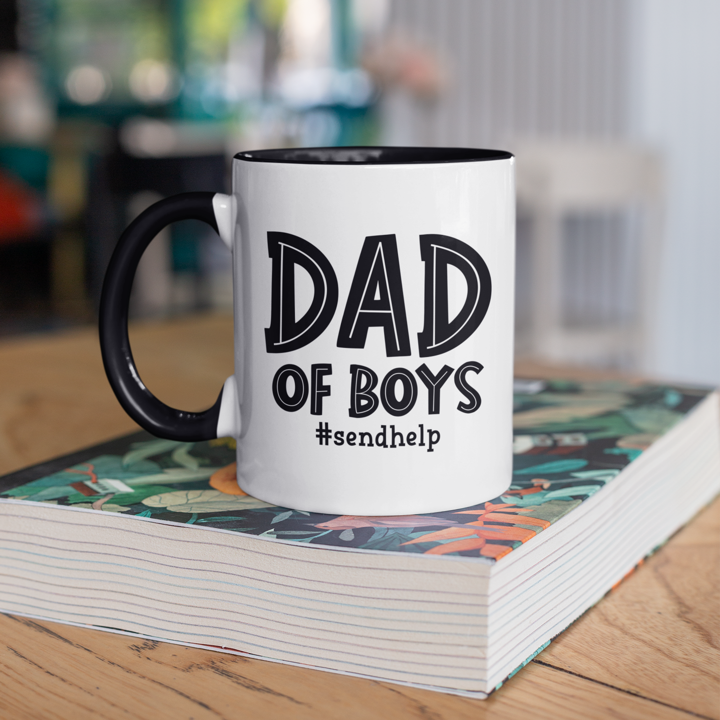 Dad Of Boys Send Help Mug