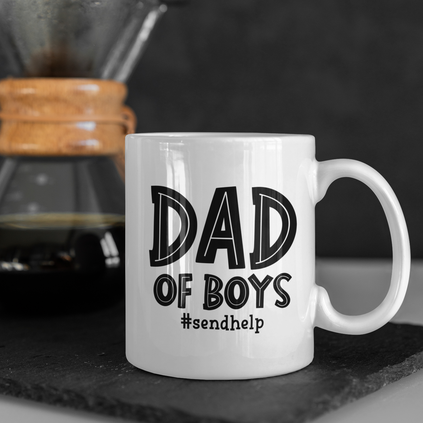 Dad Of Boys Send Help Mug