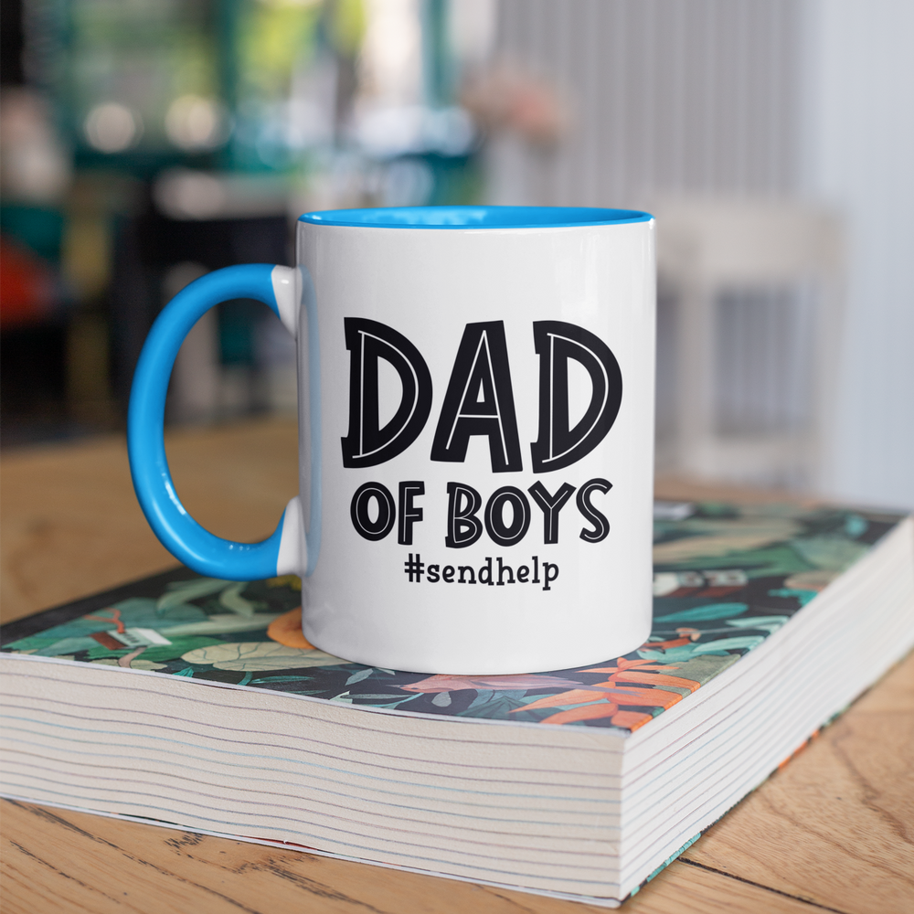 Dad Of Boys Send Help Mug