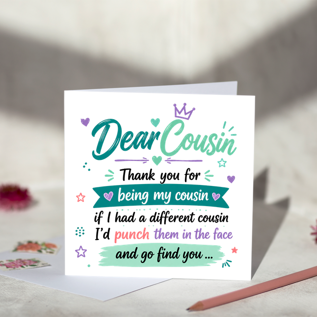 Dear Cousin Card