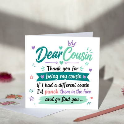 Dear Cousin Card