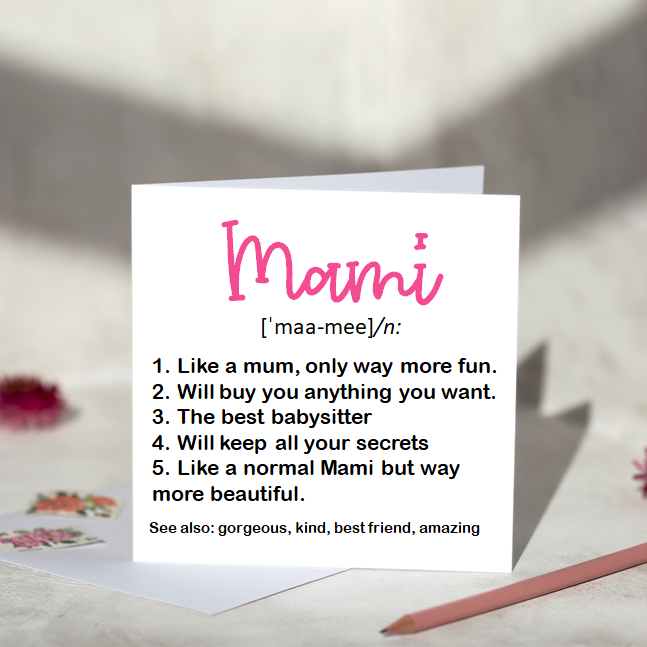 Defintion Greeting Card For Her