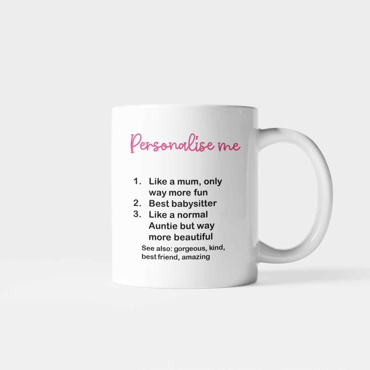 Personalise Me Definition Mug