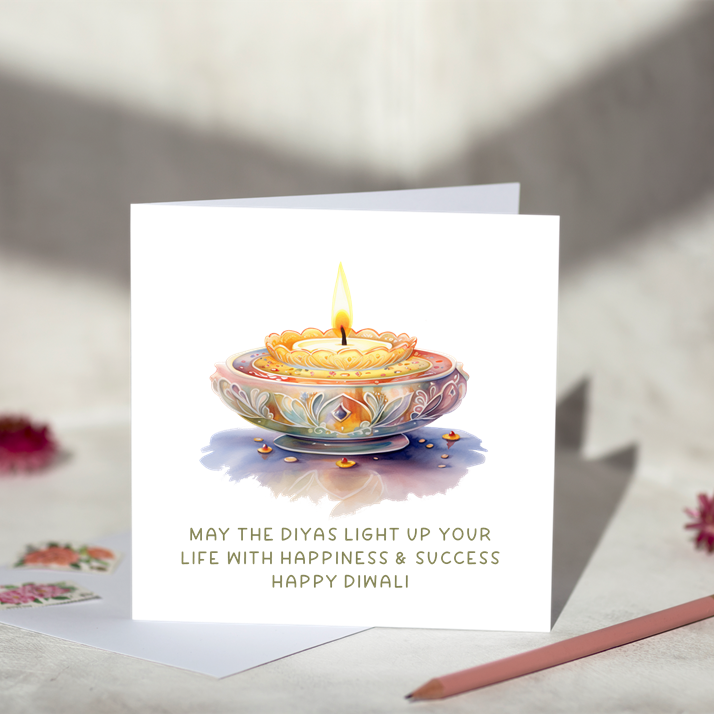 Diyas Diwali Greeting Card