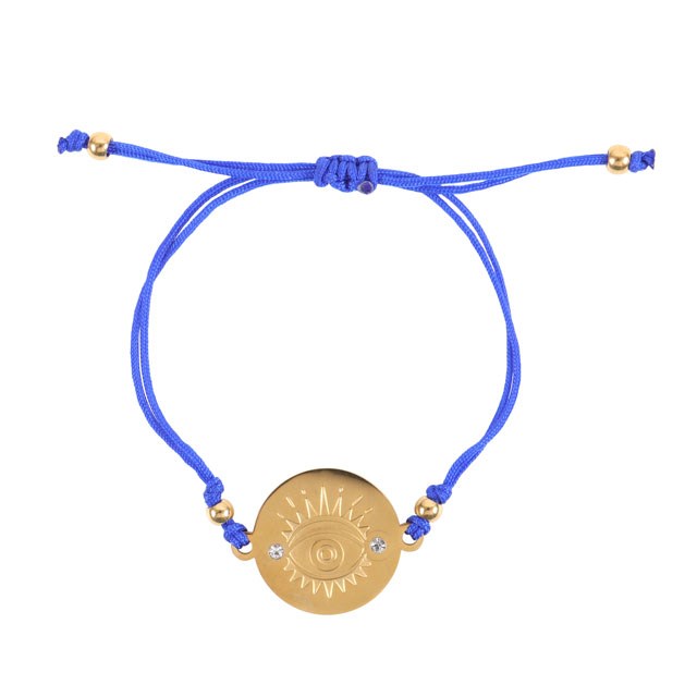 Gold Toned Evil Eye Bracelet