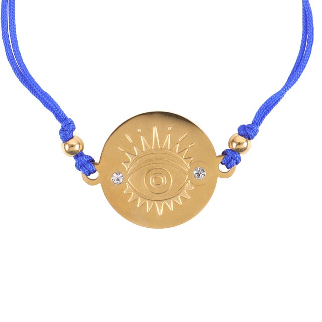 
                      
                        Gold Toned Evil Eye Bracelet
                      
                    