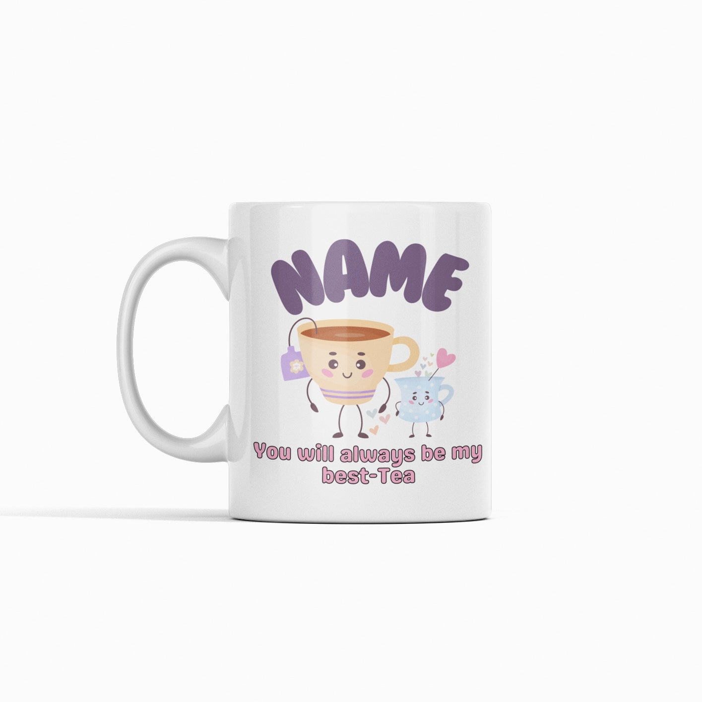 Personalise Me Best Tea Purple Mug