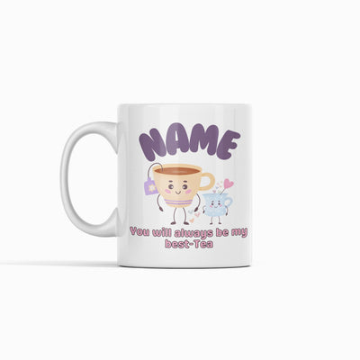 Personalise Me Best Tea Purple Mug