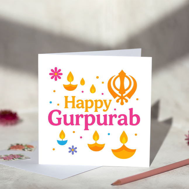 Happy Gurpurab Lights Greeting Card