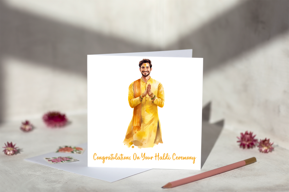 Haldi Ceremony Groom Card