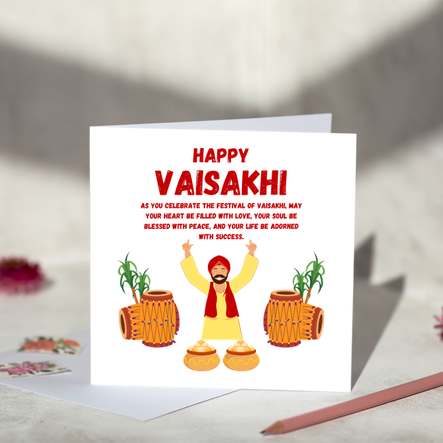 Happy Vaisakhi Greeting Card