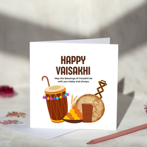 Happy Vaisakhi Blessings Greeting Card