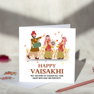 Happy Vaisakhi Love & Positivity Greeting Card