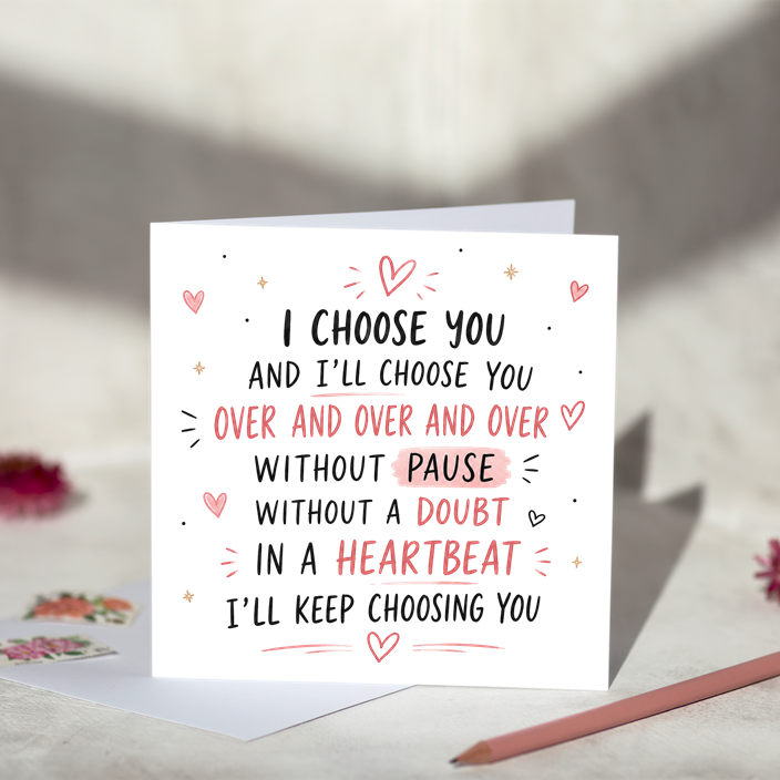 I Choose You Greeting Card