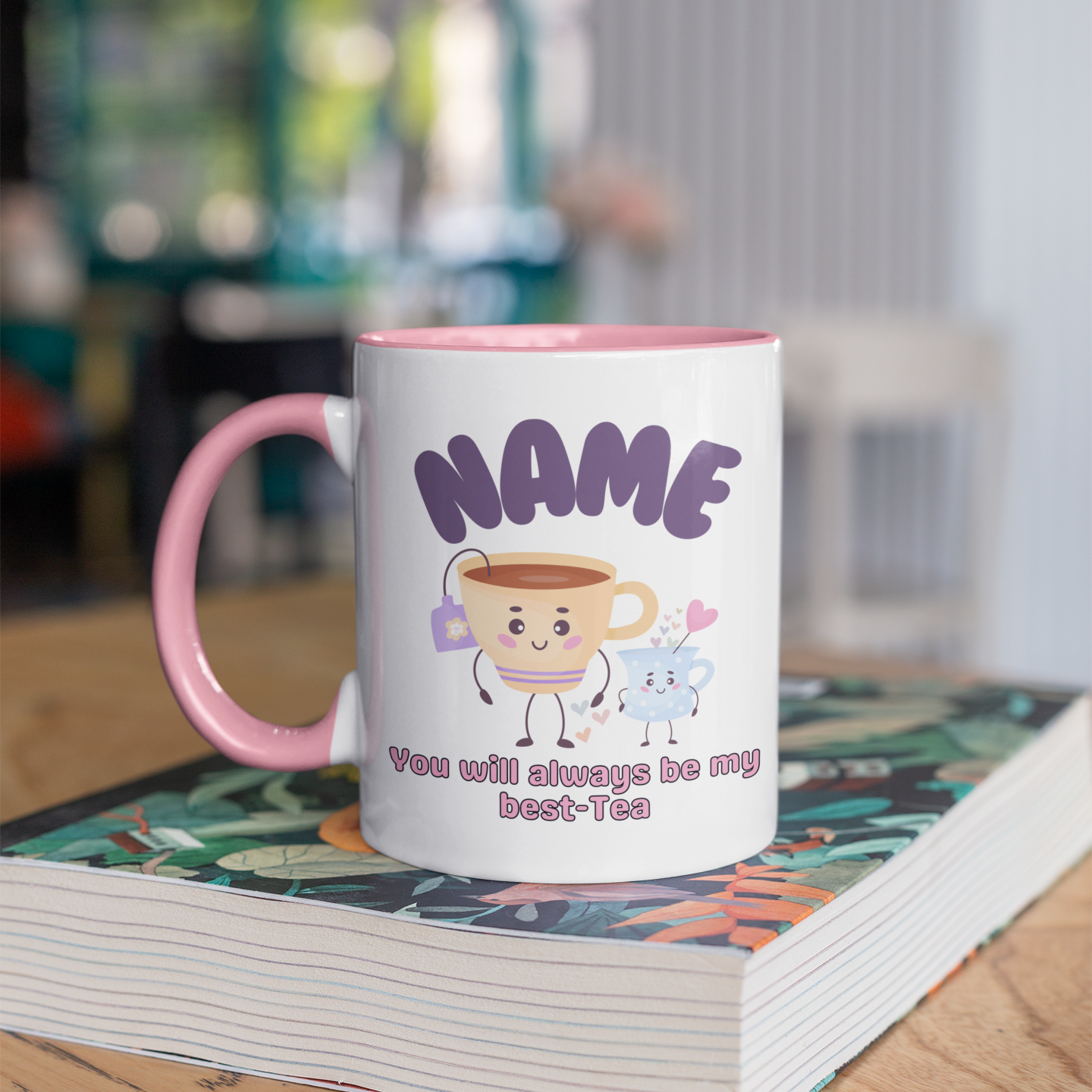 Personalise Me Best Tea Purple Mug