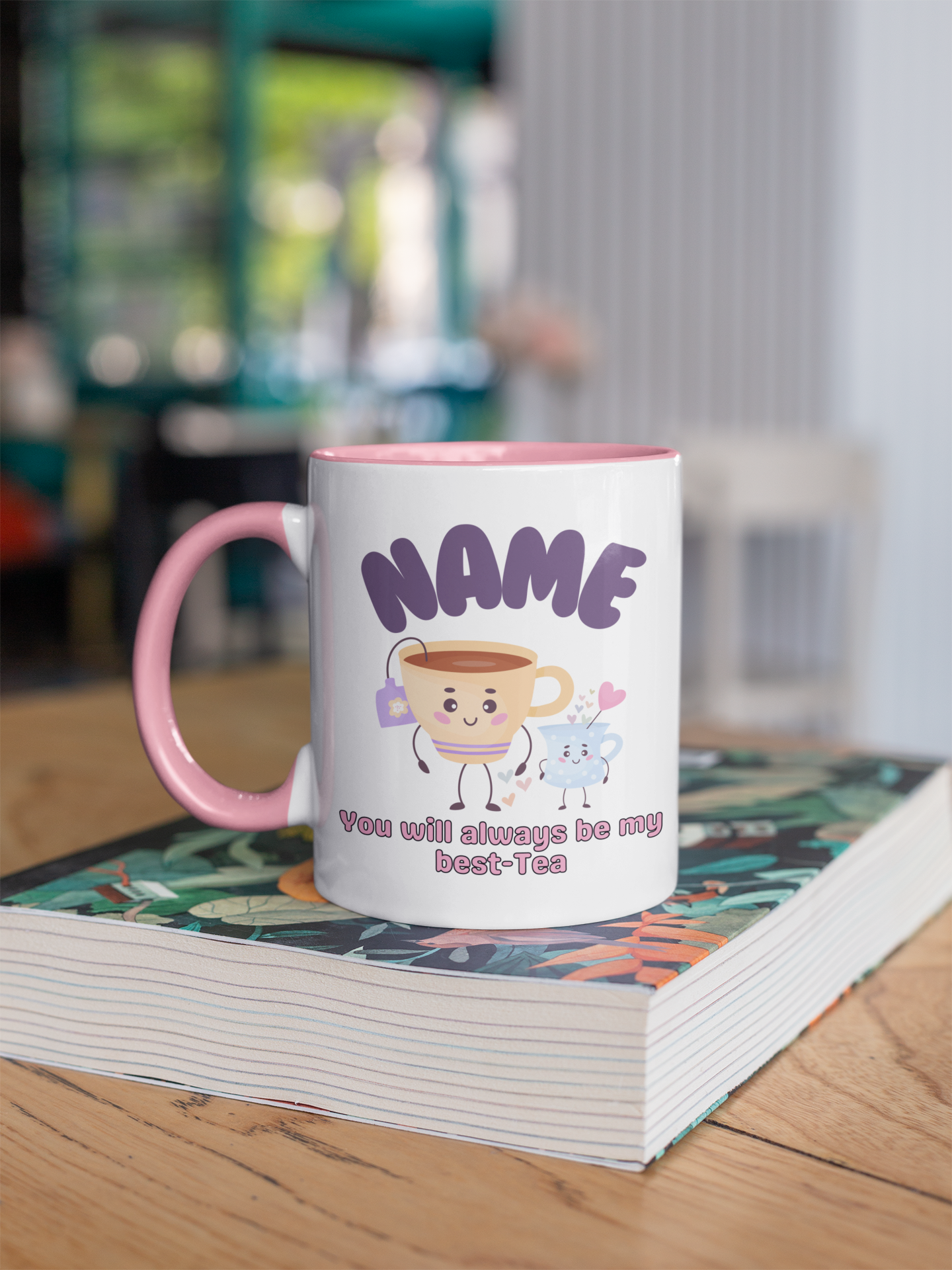 Personalise Me Best Tea Purple Mug