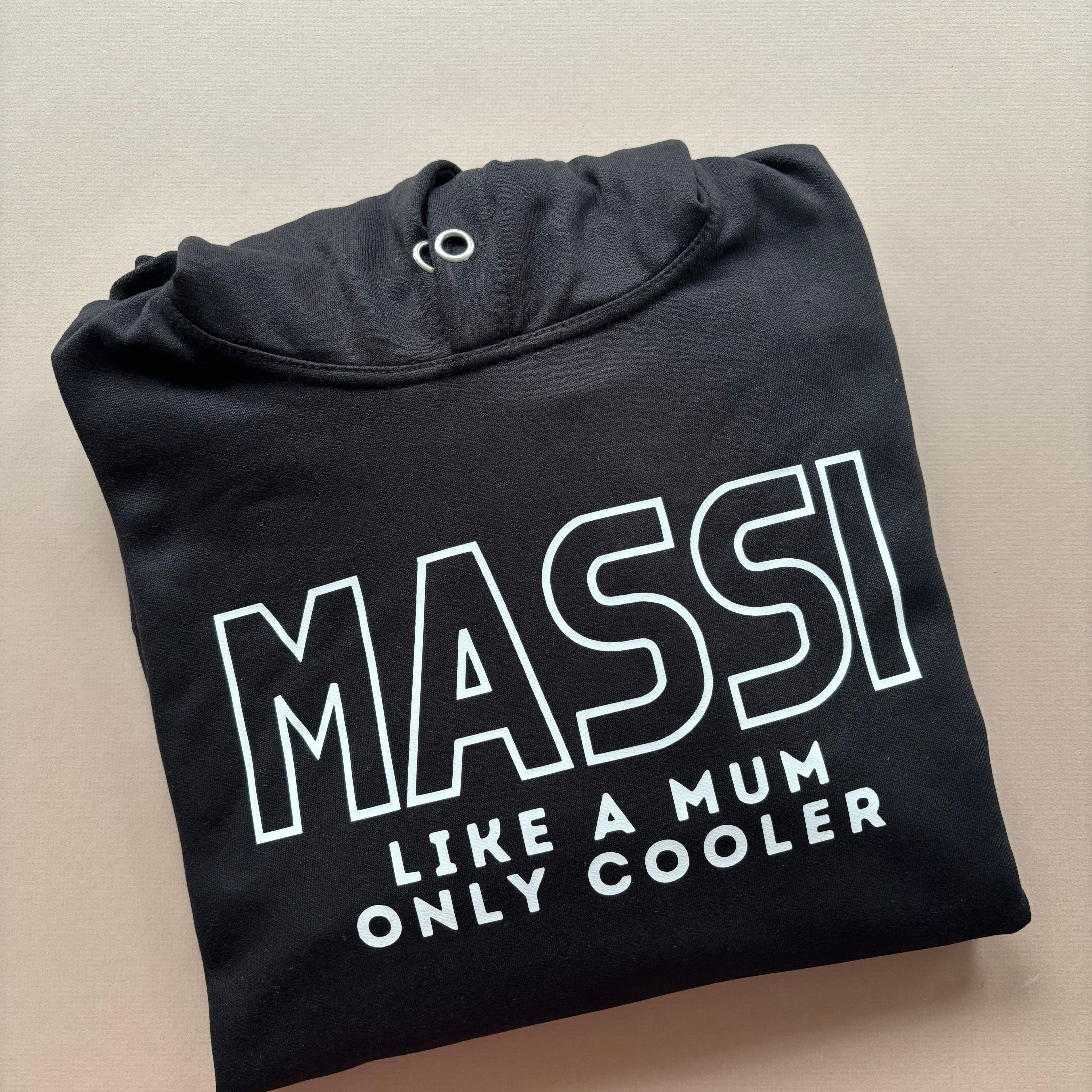 Like Mum Only Cooler Unisex Hoodie - Black