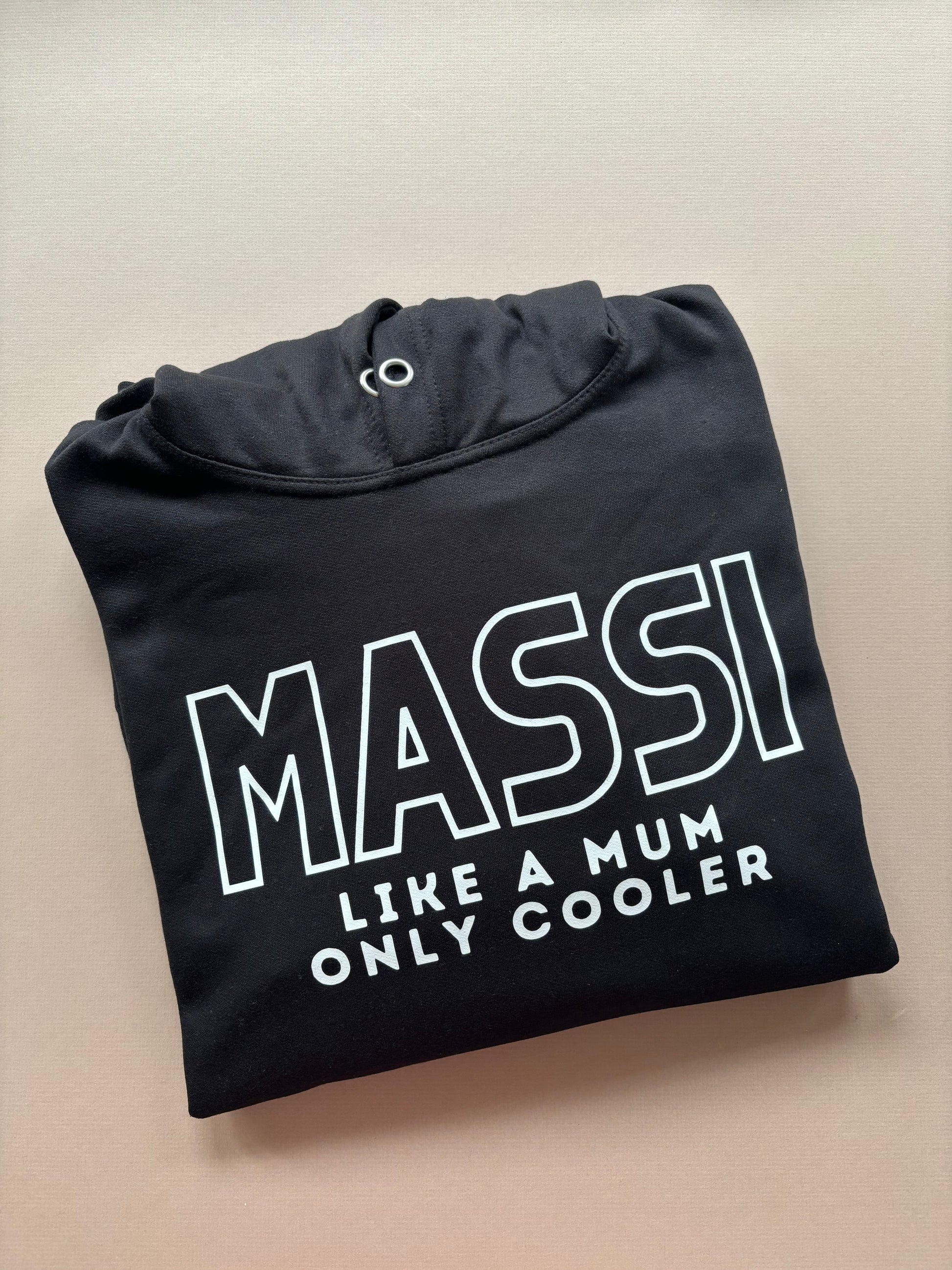 Like Mum Only Cooler Unisex Hoodie - Black