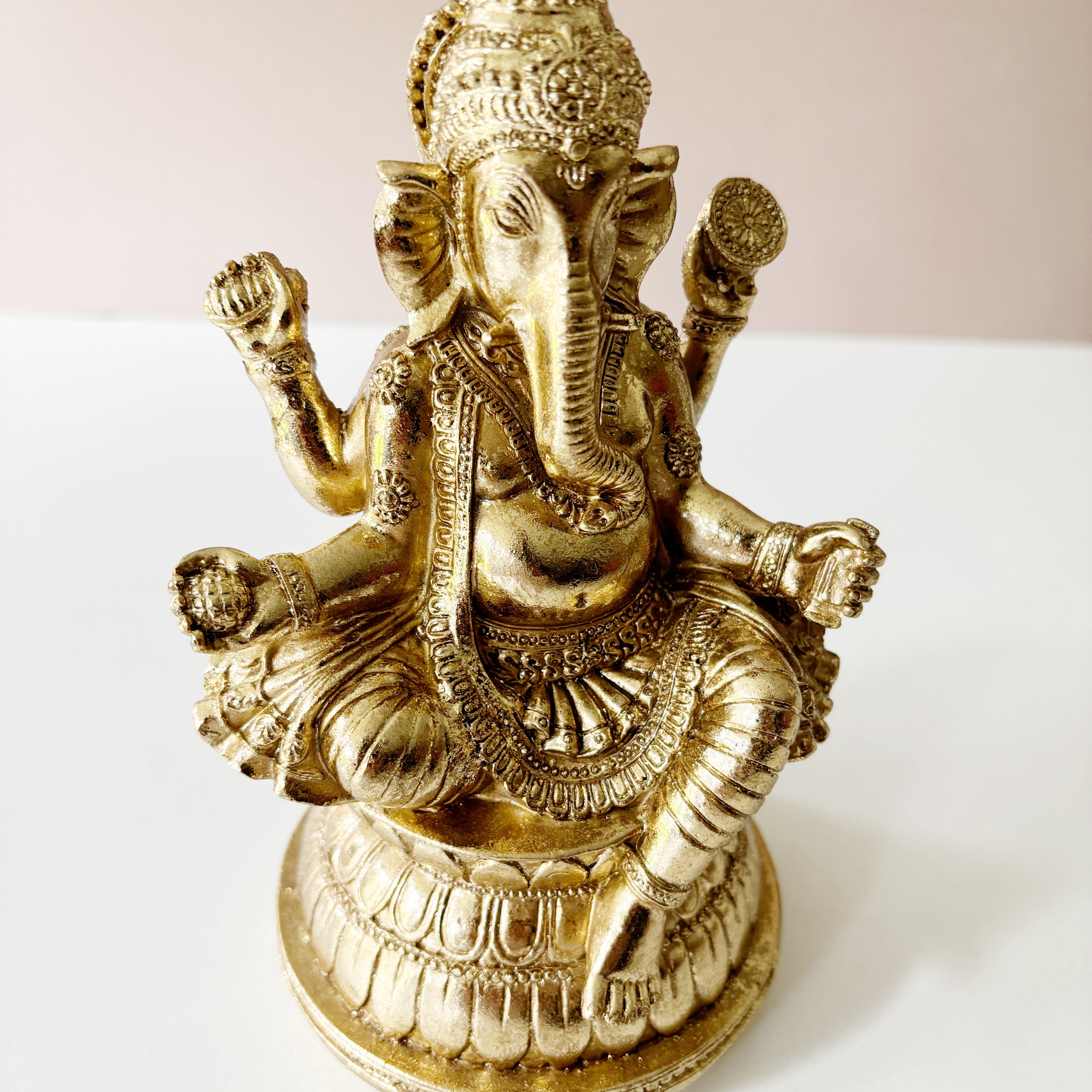 Gold Ganesha Statue