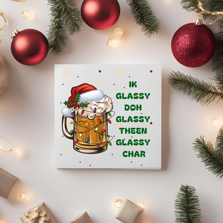 Ik Glassy Christmas Card