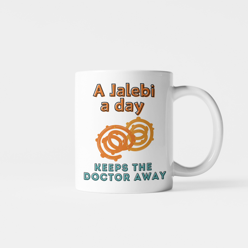 
                      
                        A Jalebi a Day Mug
                      
                    