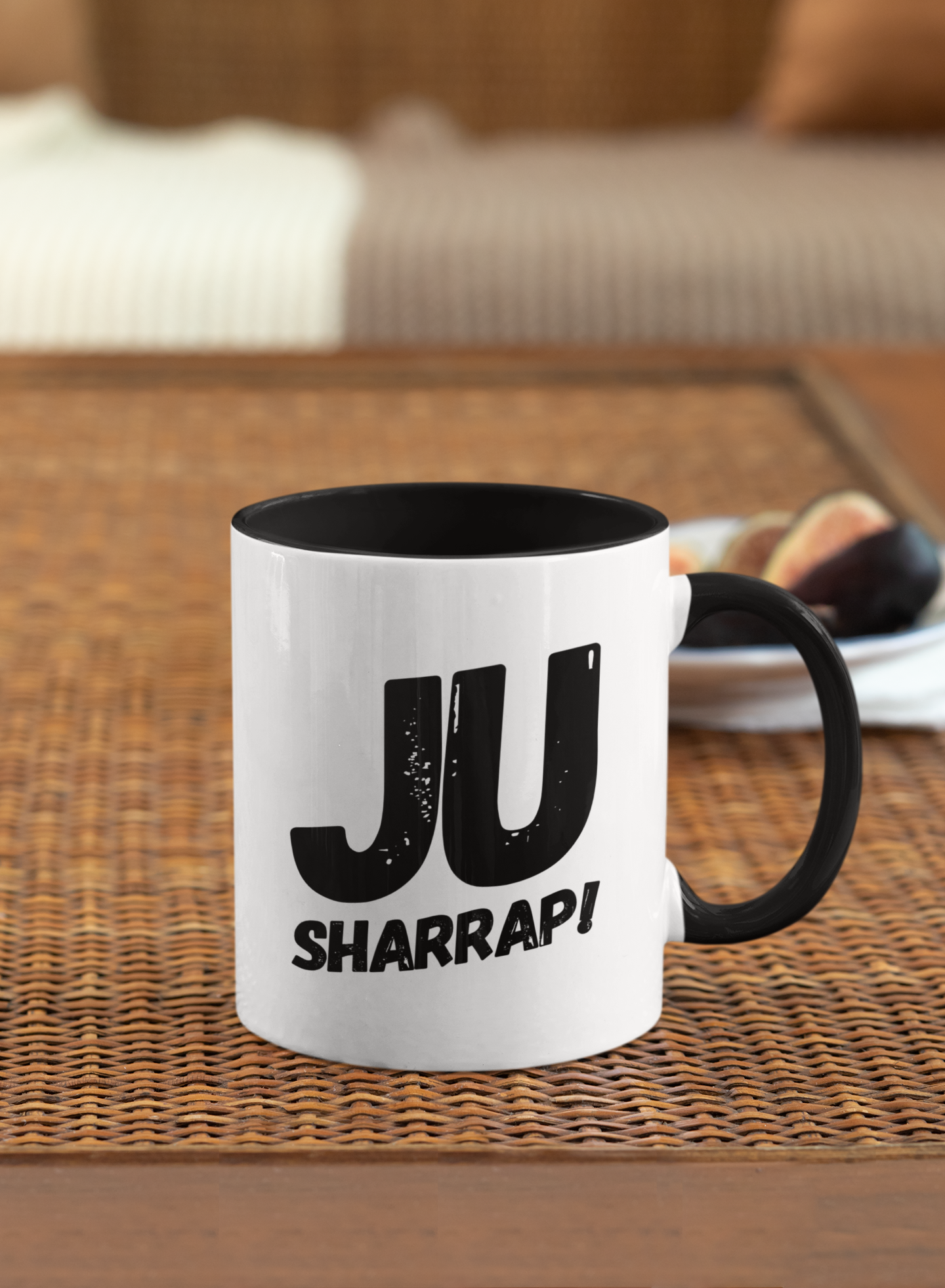 
                  
                    Ju Sharrap in Black Mug
                  
                