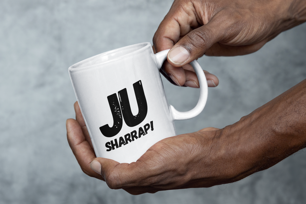 
                  
                    Ju Sharrap in Black Mug
                  
                