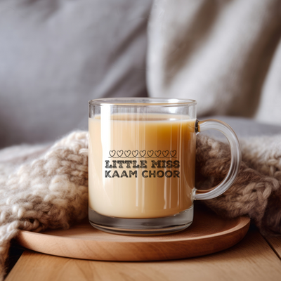 Little Miss Kaam Choor Glass Mug