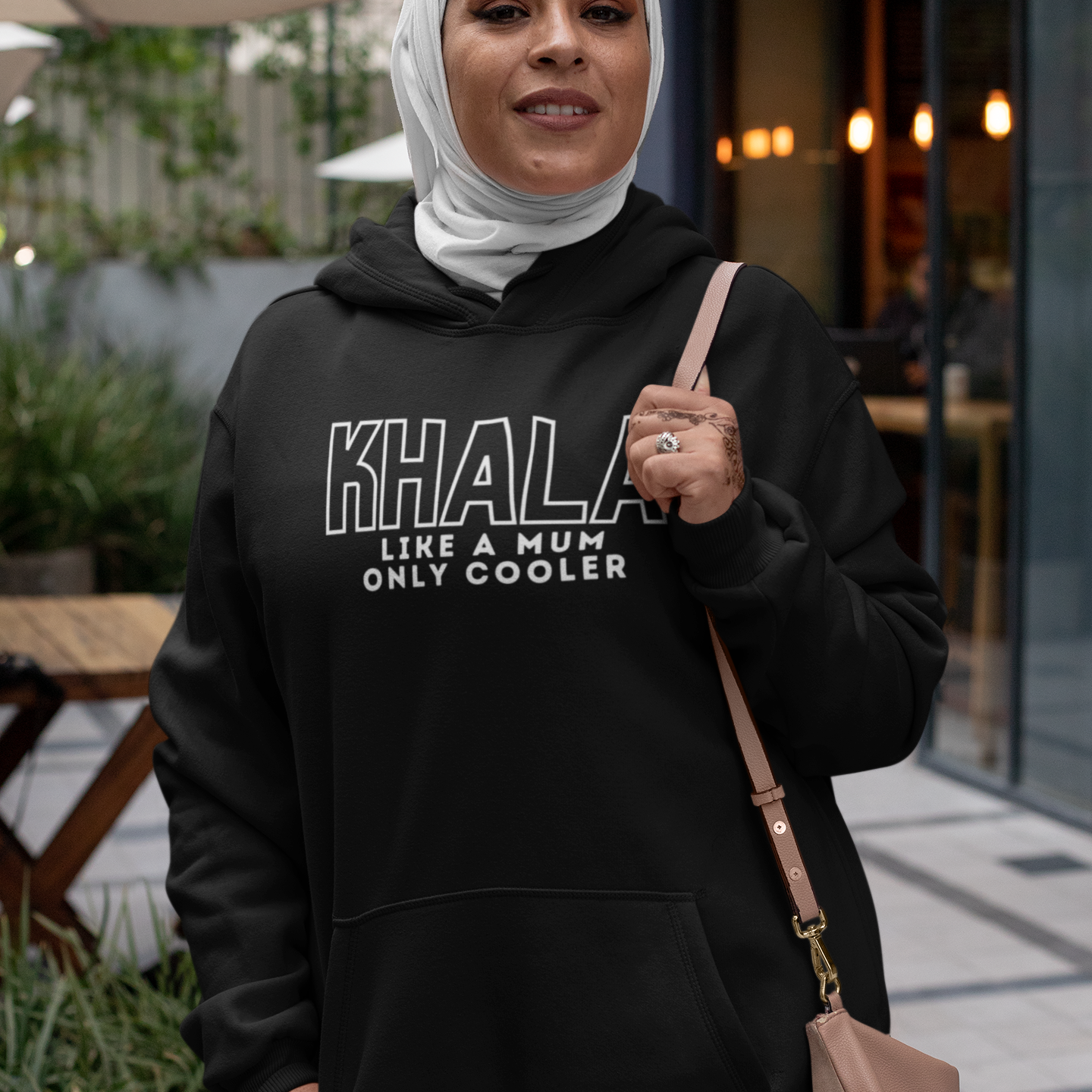 Like Mum Only Cooler Unisex Hoodie - Black