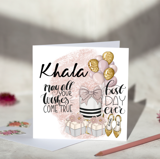 May All Your Wishes Come True For Her Birthday Card