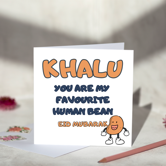 Khalu Favourite Bean Eid Card