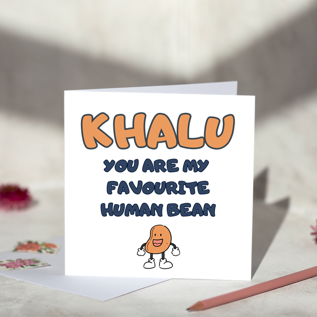 
                      
                        Favourite Human Bean For Him Card
                      
                    