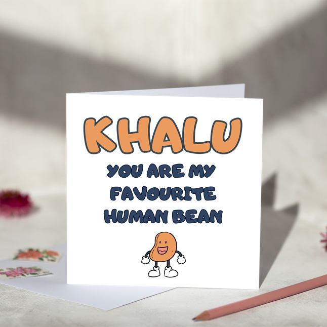 Favourite Human Bean For Him Card