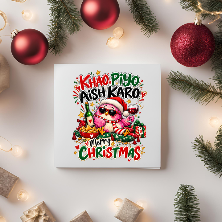 Khao Piyo Aish Karo Christmas Card