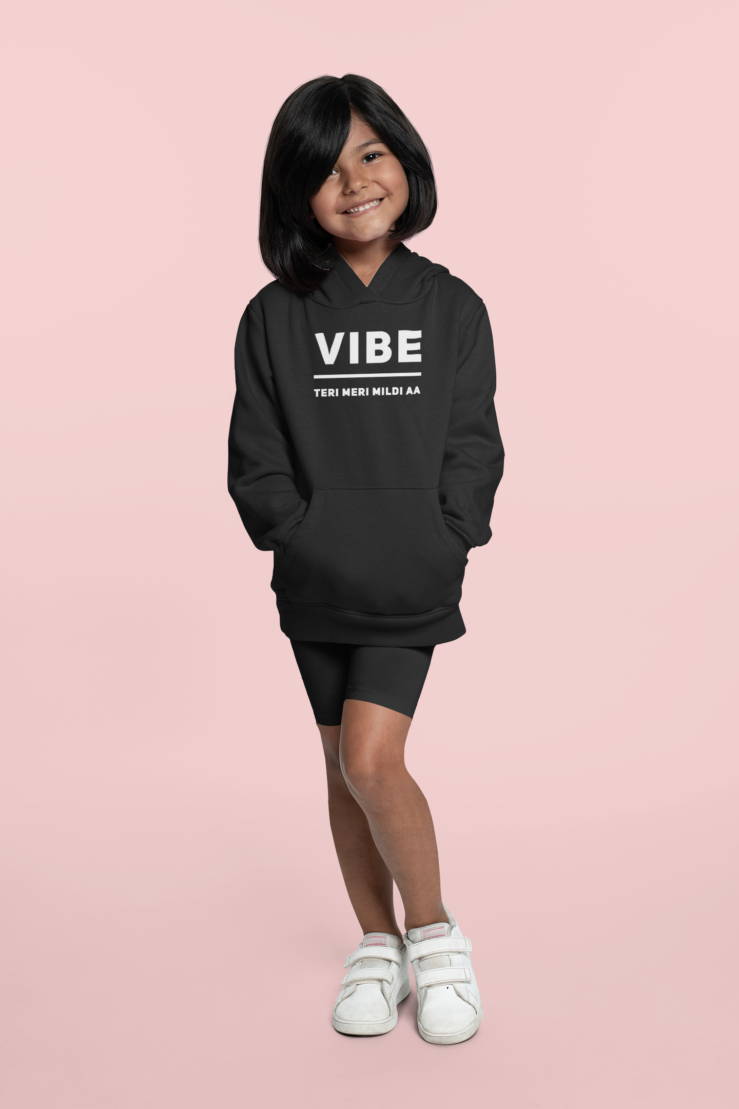 Vibe Teri Meri Kids Hoodie - Black