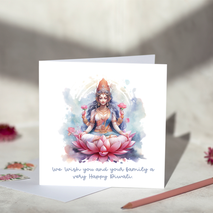 Lakshmi Diwali Greeting Card
