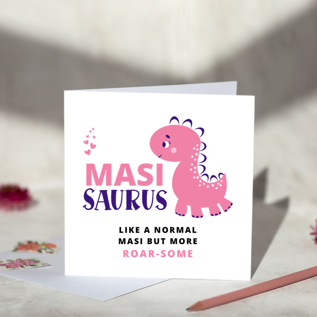 
                  
                    Roarsome Saurus For Her Greeting Card
                  
                