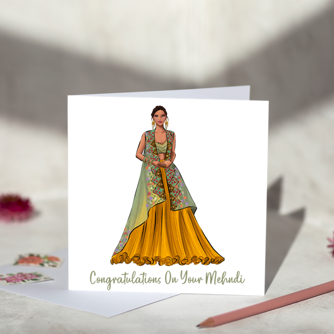 Mehndi Ceremony Card