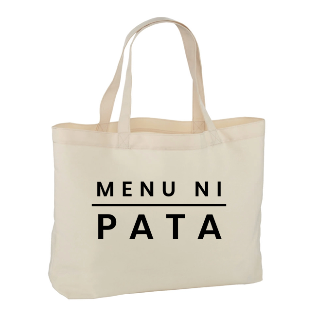 Menu Ni Pata Large Tote Bag