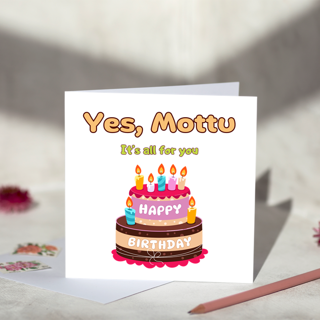 Mottu Birthday Greeting Card